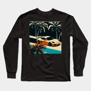 718 Cayman GT4 in the Palm Biome Long Sleeve T-Shirt